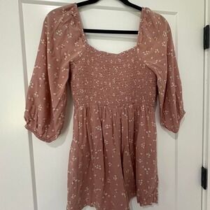 American eagle pink floral romper